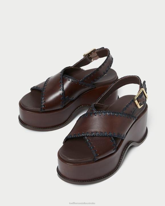 Shoes Espresso/Black Loeffler Randall 044J129 Women Mae Platform Sandal