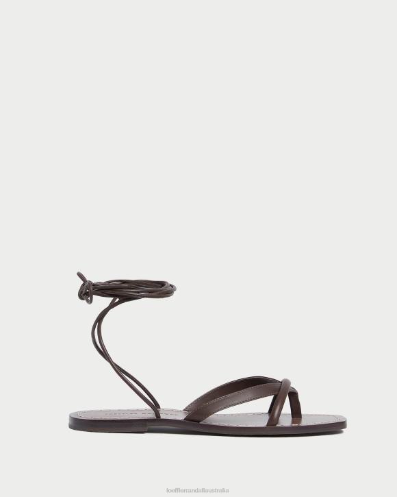 Shoes Espresso Loeffler Randall 044J132 Women Lilla Thong Wrap Sandal