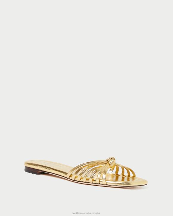 Shoes Gold Loeffler Randall 044J127 Women Izzie Knot Sandal