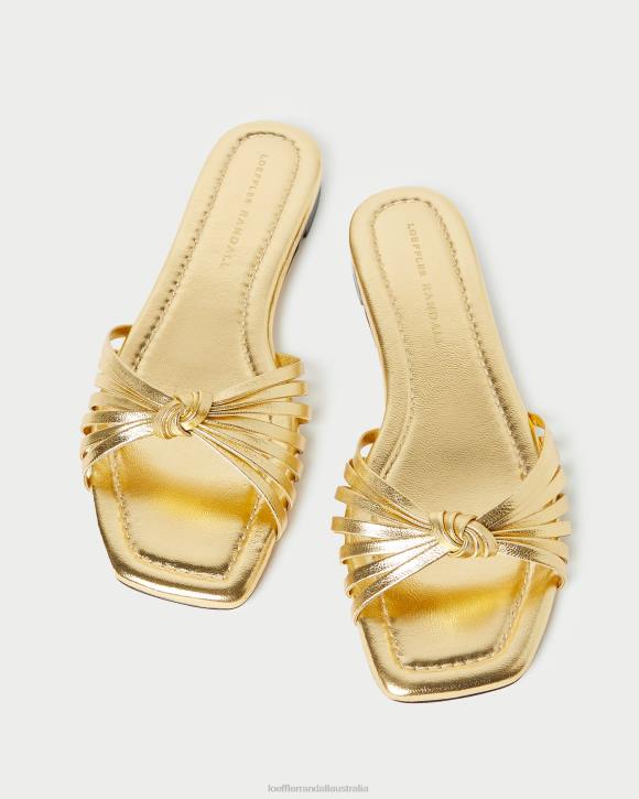 Shoes Gold Loeffler Randall 044J127 Women Izzie Knot Sandal