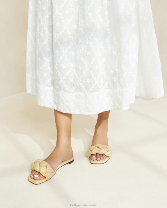 Shoes Natural Loeffler Randall 044J109 Women Joanna Braided Sandal