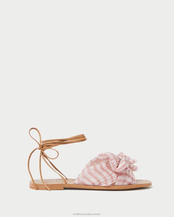 Shoes Soft Pink Gingham Loeffler Randall 044J131 Women Peony Bow Slide