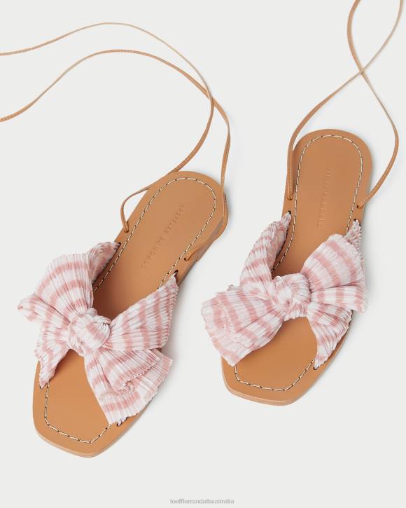 Shoes Soft Pink Gingham Loeffler Randall 044J131 Women Peony Bow Slide