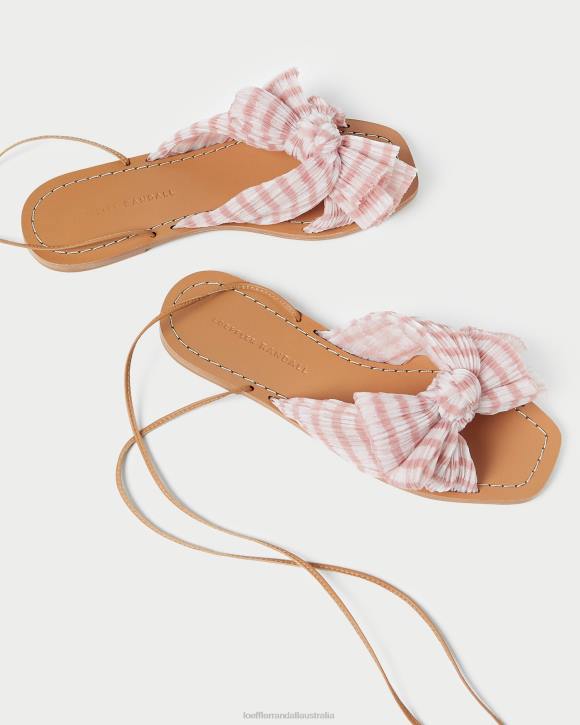 Shoes Soft Pink Gingham Loeffler Randall 044J131 Women Peony Bow Slide