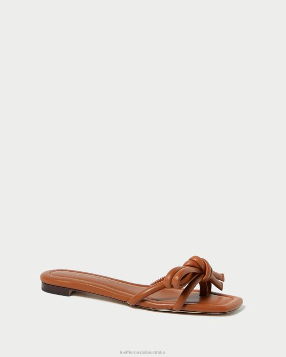 Shoes Timber Loeffler Randall 044J119 Women Hadley Brown Bow Sandal
