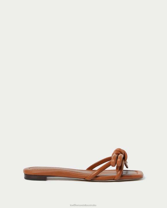 Shoes Timber Loeffler Randall 044J119 Women Hadley Brown Bow Sandal