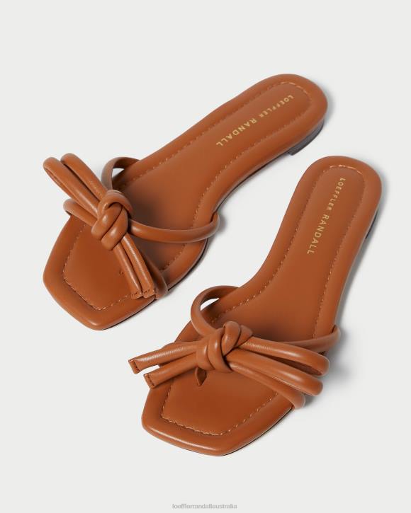 Shoes Timber Loeffler Randall 044J119 Women Hadley Brown Bow Sandal