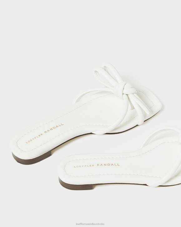 Shoes White Loeffler Randall 044J123 Women Hadley Bow Sandal